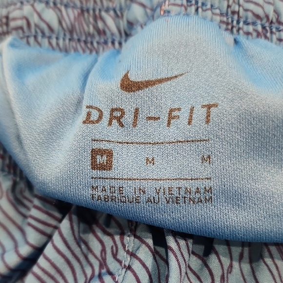 Nike Blue and Orange Athletic Shorts with Dri-FIT Technology - Picture 2 of 3